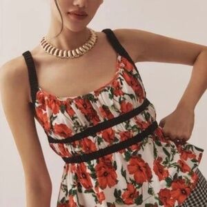 NWT MAEVE by Anthropologie Ditali Open-back tank